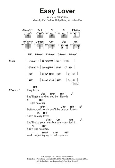 easy lover phil collins lyrics|PHIL COLLINS .